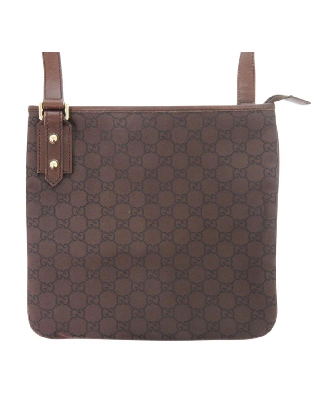 Gucci Zip Top Messenger Bag Gg Coated #298813G81B